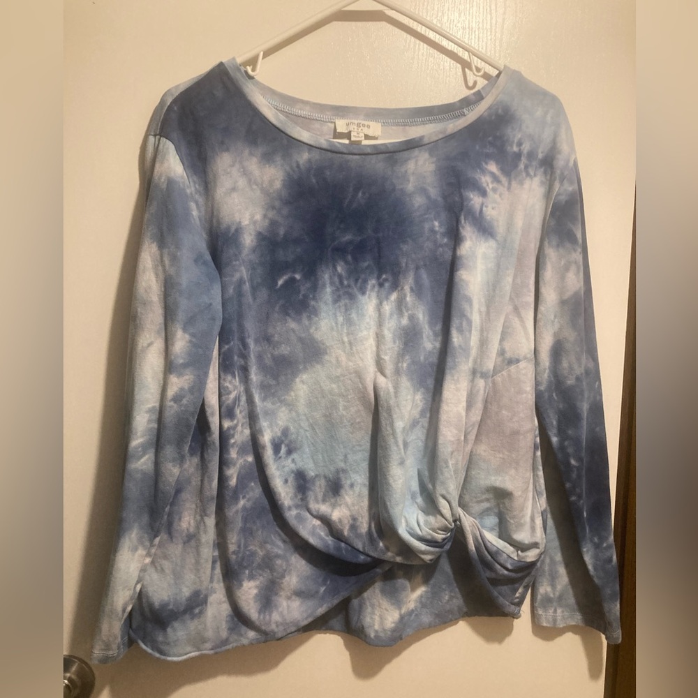 Umgee Blue Tie-Dye Women's Top
